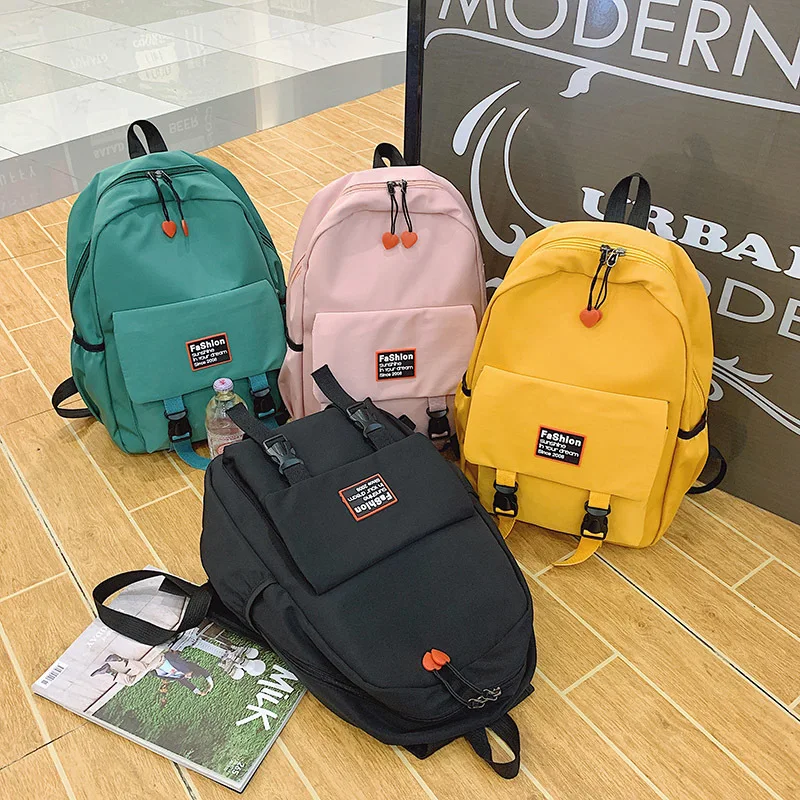 Новый тренд женский рюкзак модный холщовый новая школьная сумка для