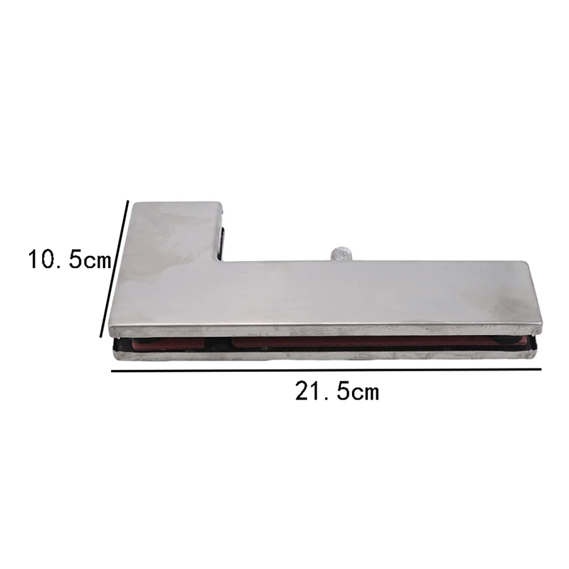 Изогнутый зажим из нержавеющей стали стеклянный дверной стеклянная дверь Семь