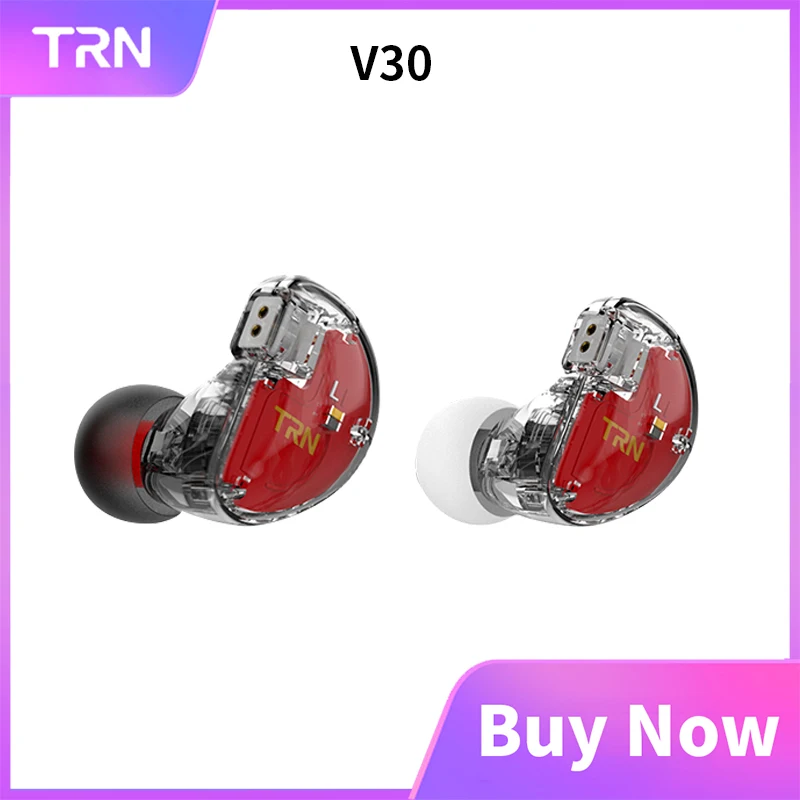 Внутриканальные наушники TRN V30 гибридные Hi Fi вкладыши 2BA 1DD IEM монитор спорта hesdset с