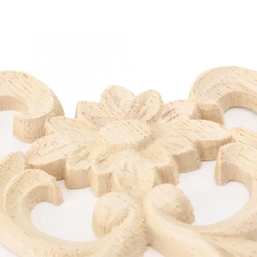 Металлическая резная угловая аппликация из дерева 4 шт. красивое украшение для