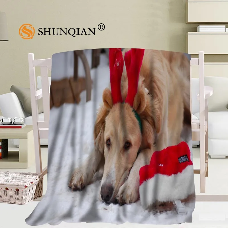 Economici Personalizzato Natale Cane Coperta Manta Falafel Coperta Divano/letto/aereo Da Viaggiobedding56x80inch 50X60inch 40X50inch