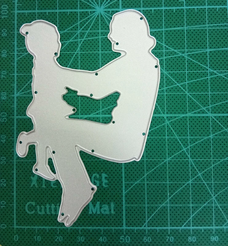 Мать и дочь радость границы металла резки штампы нож плесень бумажная карточка