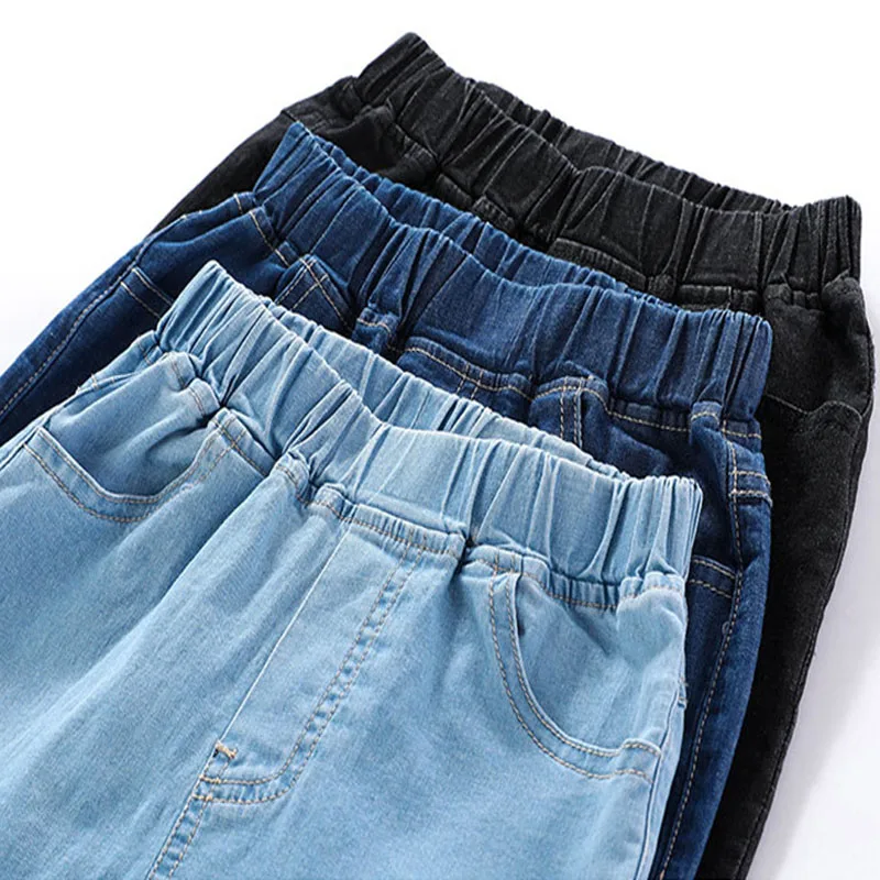 

Summer Boys Shorts Soft Denim Fashion Short Jeans Pants Girls Casual Trousers Kids Pocket Shorts Children's Clothing For2-12Year