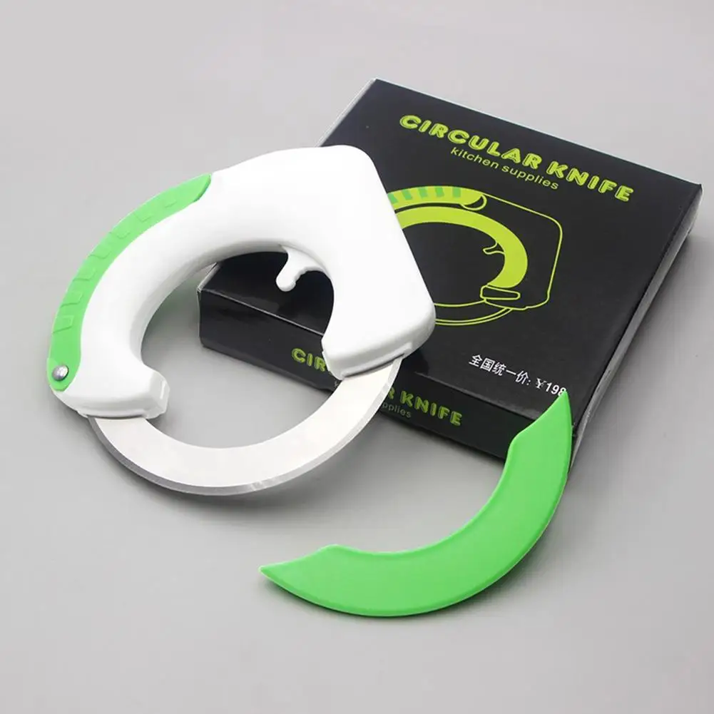 

Stainless Steel Circular Kitchen Knife Round Shaped Cutting Pizza Wheel Knife Pastry Cutter Vegetable Chopper Kitchen Tool