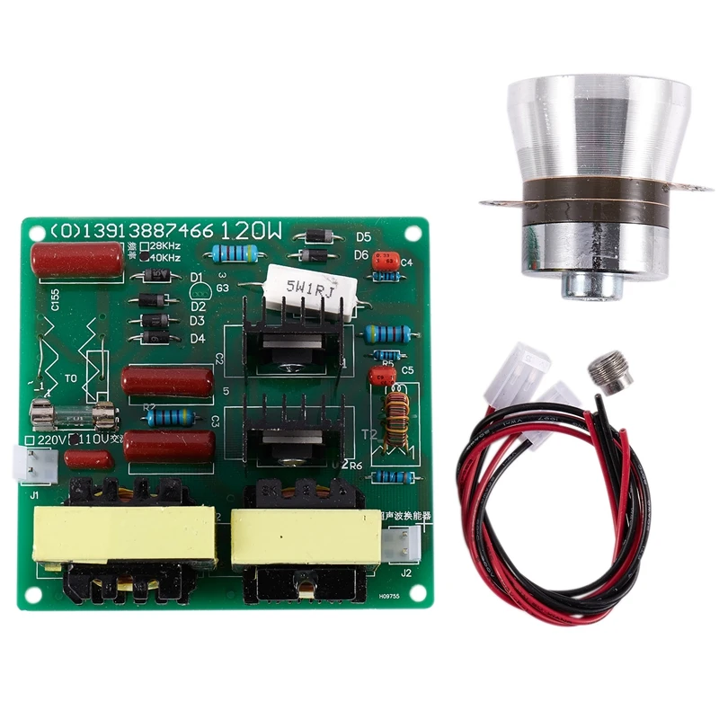 

Плата драйвера мощности для ультразвукового очистителя переменного тока 110 в 100 Вт 40K + 1 шт. преобразователь 60 Вт 40K для ультразвуковых очисти...