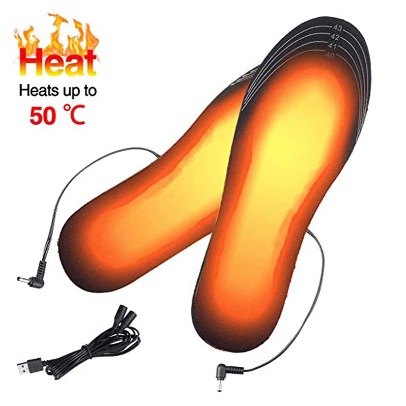 

Washable USB Heated Shoe Insoles Feet Warm Sock Pad Mat Electrically Heating Insoles Winter Thermal Insoles Unisex