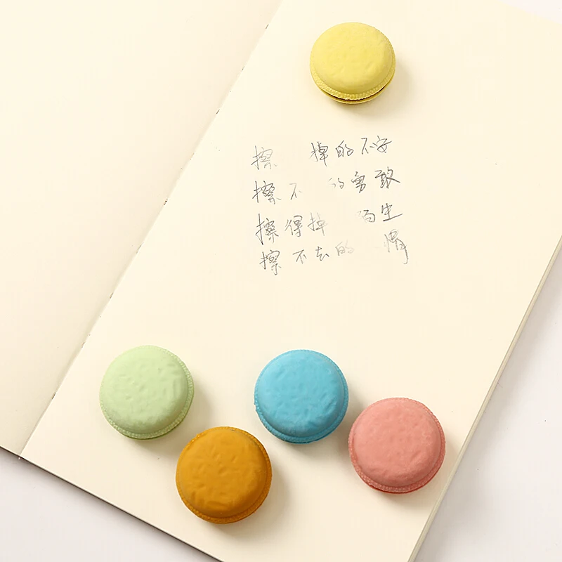 5 шт./компл. Макарон Цвет милые резинки заполнение торт ластик стирательная