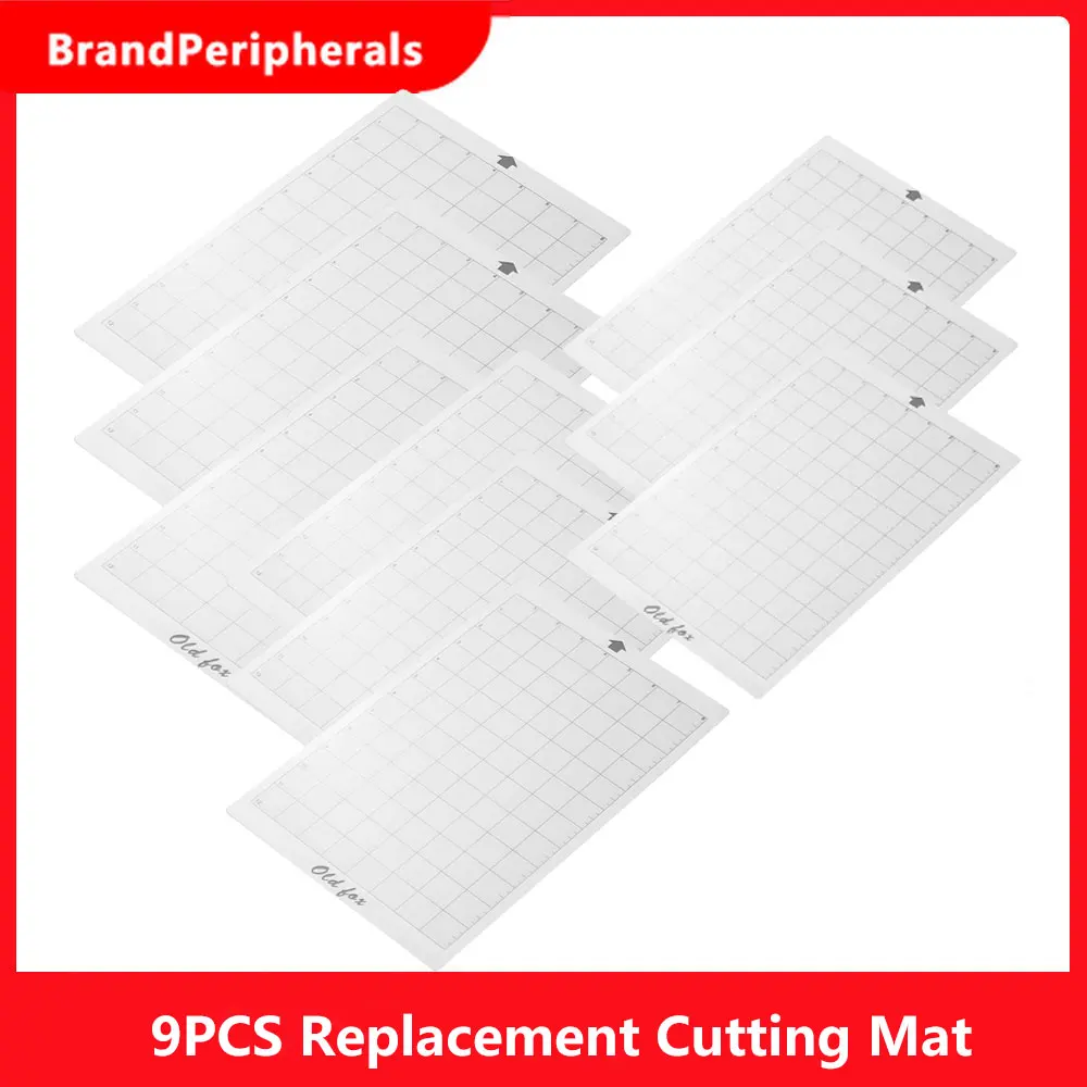 Сменный коврик для резки OLD FOX 9 шт. прозрачный клейкий с мерной сеткой 8 на 12 дюймов