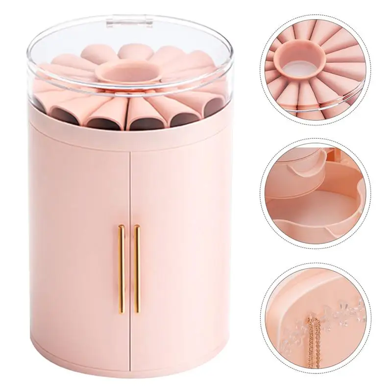 

1pc Desktop Jewelry Box Large-capacity Convenient Desktop Jewelry Container Jewelry Holder