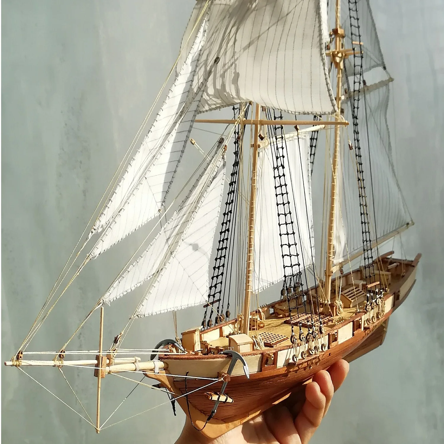 S Ship Model Wooden Sailboat Toys Harvey Sailing Model Assem