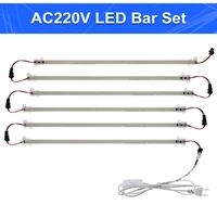 220v led rigid strip night lamp under cabinets 72 leds 30cm 40cm 50cm 8w with switch onoff usb led bar lights desk bulb