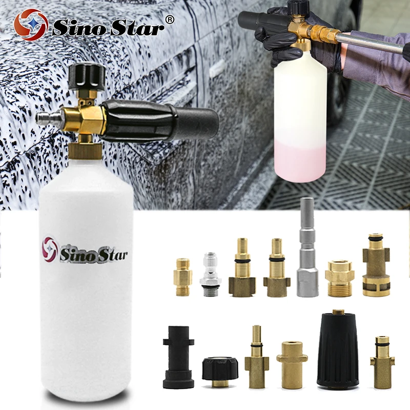 

Pressure Washer Adjusable Foam Cannon Car Washer Snow Foam Lance High Pressure Soap Foamer Foam Generator Car Foam Cleaner Spray