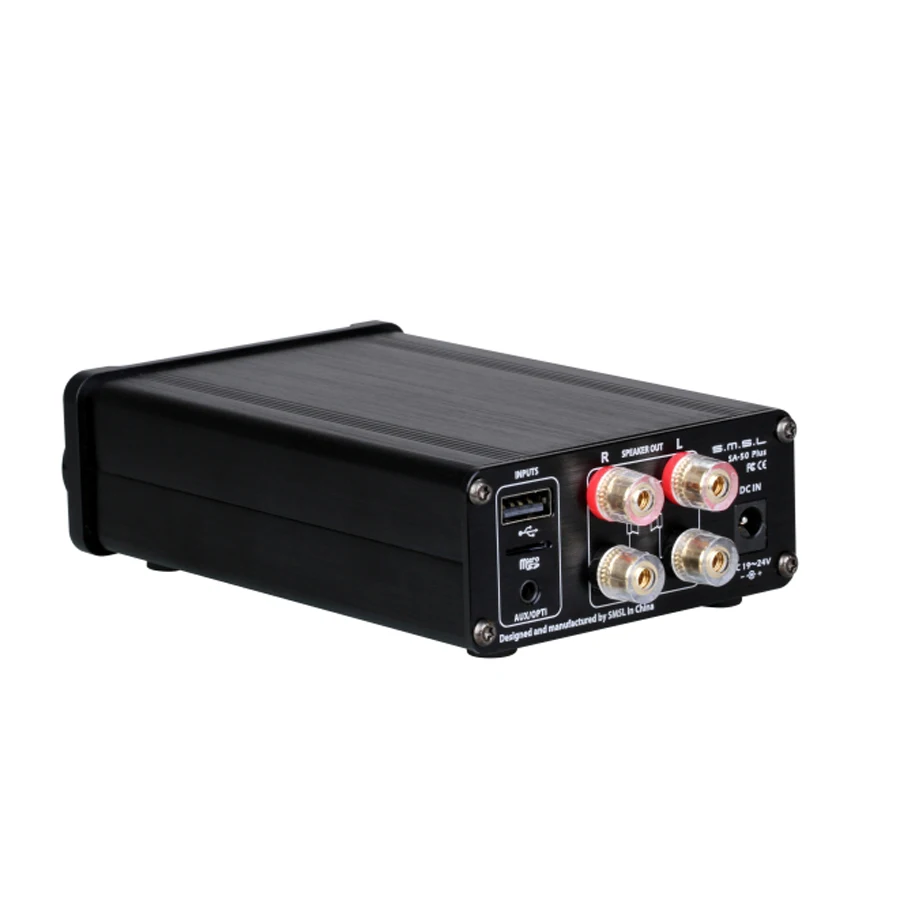 SMSL SA-50 Plus HiFi 50 Вт * 2 AUX оптический USB-диск цифровой усилитель HIFI большой мощности -