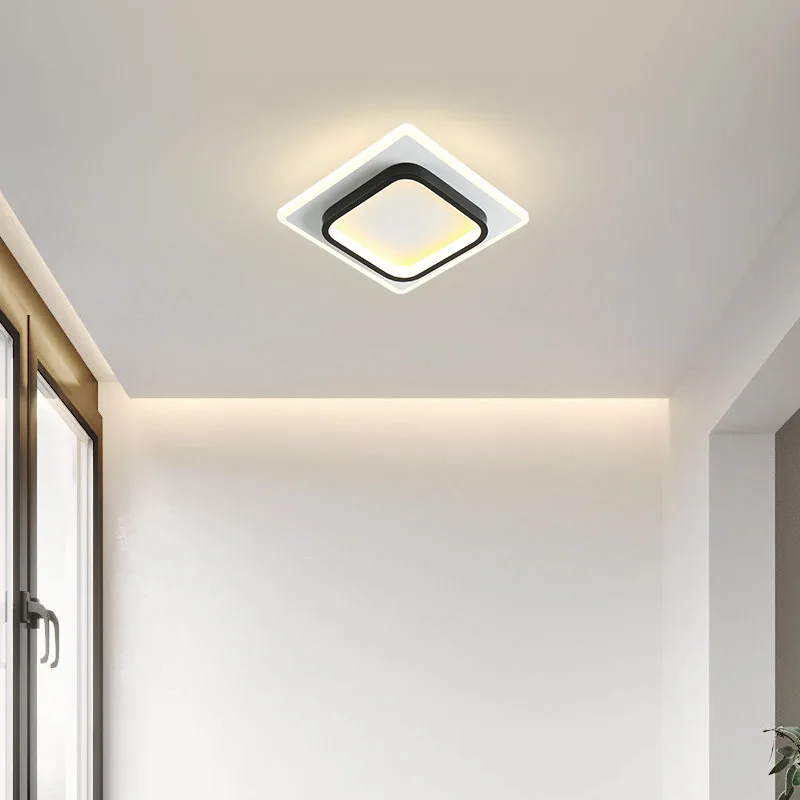 

Modern LED Aluminum Ceiling Lamps Bedroom Kitchen Corridor Entrance Cloakroom Balcony Lighting Industrial Decorative Panel Light