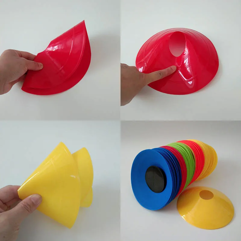 

19cm Profession Disc Cones Soccer Basketball Speed Agility Training Disc Field Marking Coaching Training Tool 10Pcs/lot
