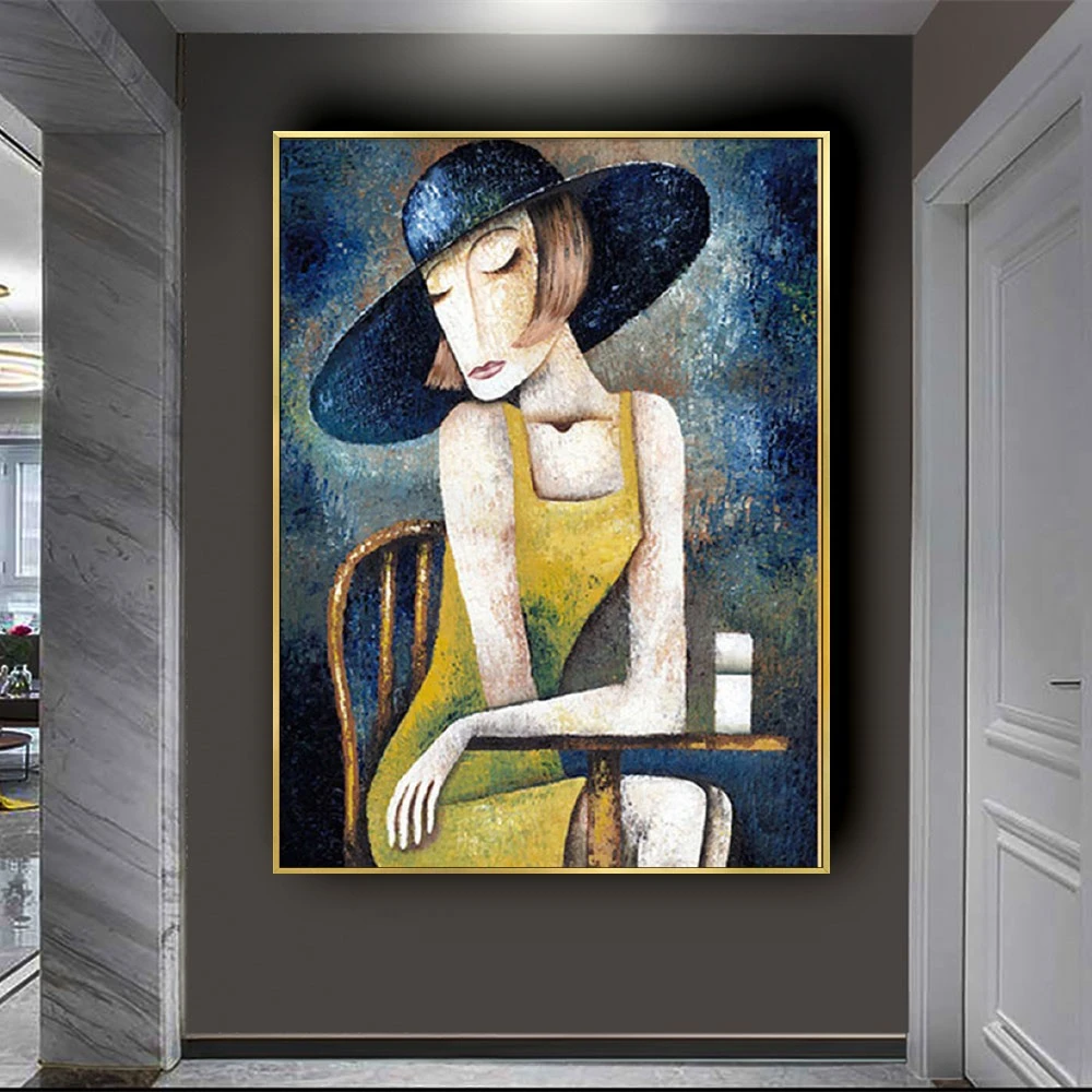 

Picasso Famous Mural 100% Handmade Ma'am Oil Paintings Canvas Art Wall Picture For Living Room Poster Abstract Home Decor Gift