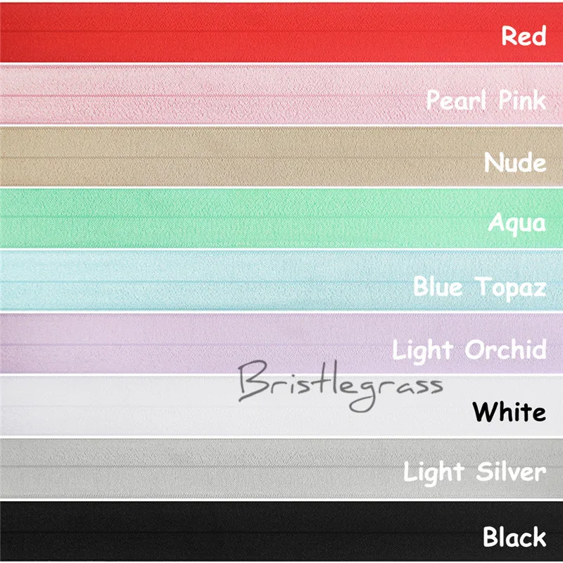 Щетина трава 100 ярдов в рулоне 1-1/2 &quot40 мм Твердый Блестящий FOE Foldover Elastics спандекс