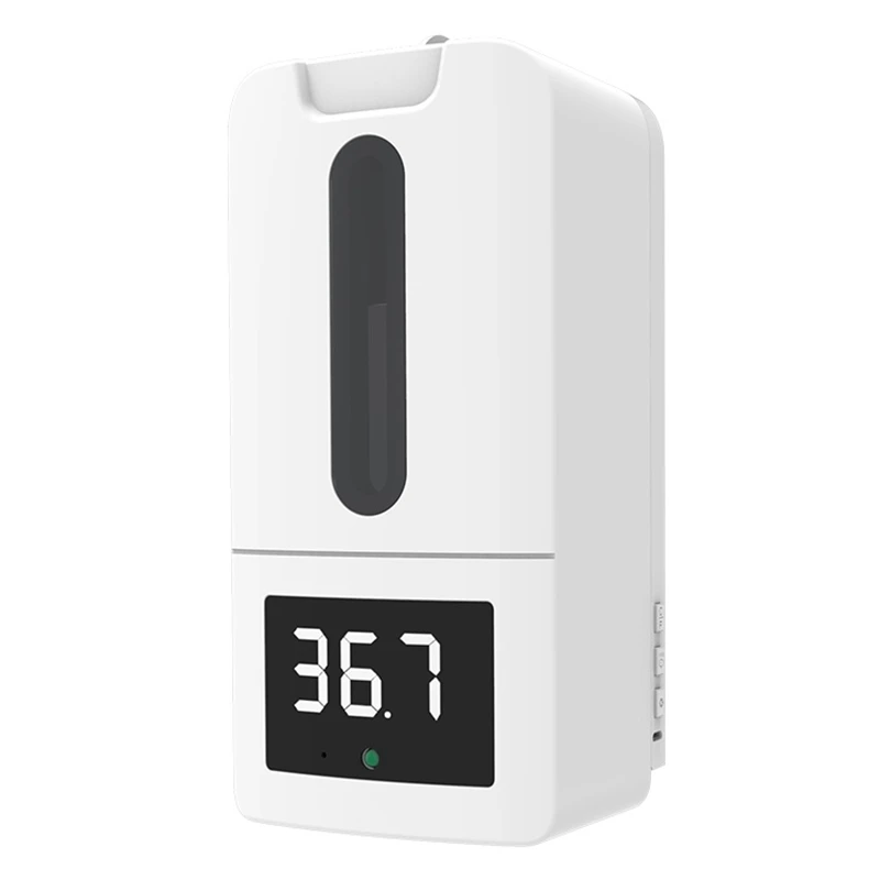 

Automatic Touchless Wall Mounted Foam Soap Dispenser,Infrared Sensor Thermometer with High Temperature Alarm