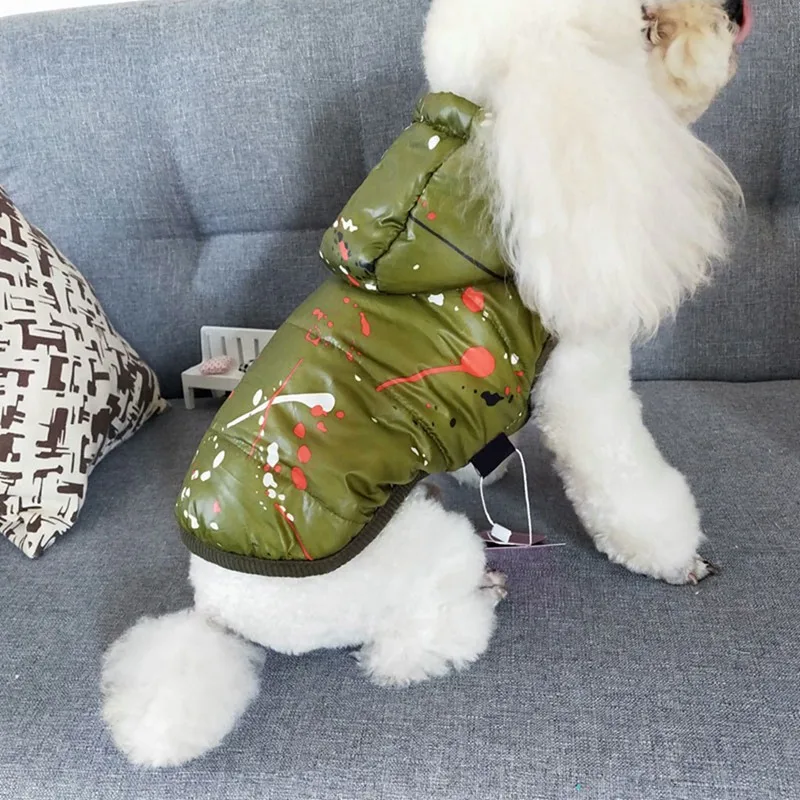 Водонепроницаемый и зимний комбинезон стильная зимняя одежда для собак четыре