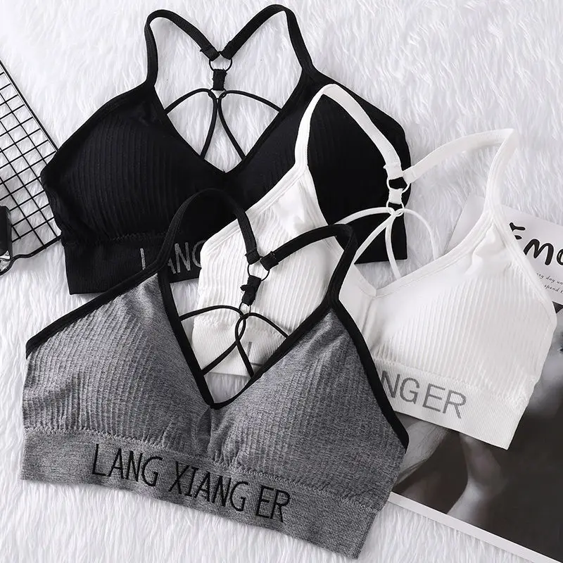 Женский бюстгальтер пуш ап топ сексуальное нижнее белье бесшовное спортивный