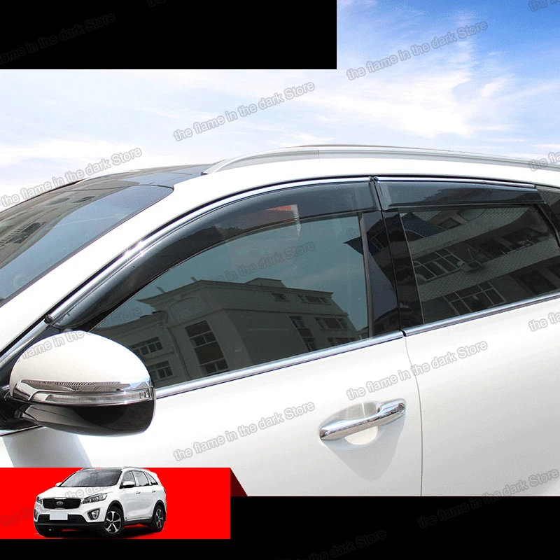 Козырёк автомобильный lsrtw2017 из материала ppma для kia sorento prime 2015 2016 2017 2018 2019