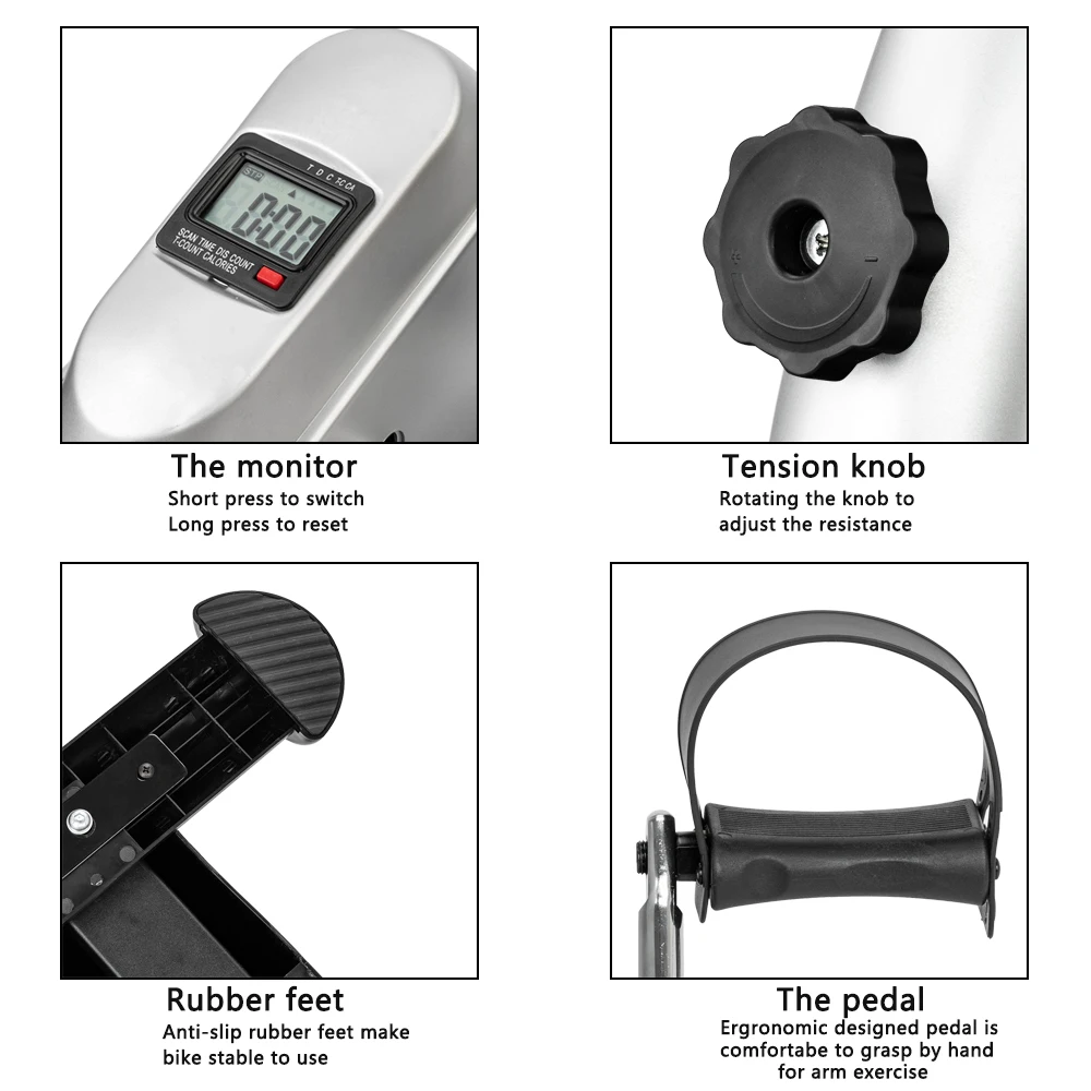 

Home Use Hands and Feet Trainer Fitness Mini Exercise Bike Outdoor