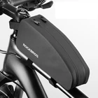 Велосипедная сумка ROCKBROS на руль велосипеда, водонепроницаемая, для горного велосипеда, сумка для телефона, Аксессуары для велосипеда, 6,7 дюймов, яркий чехол, велосипедная сумка