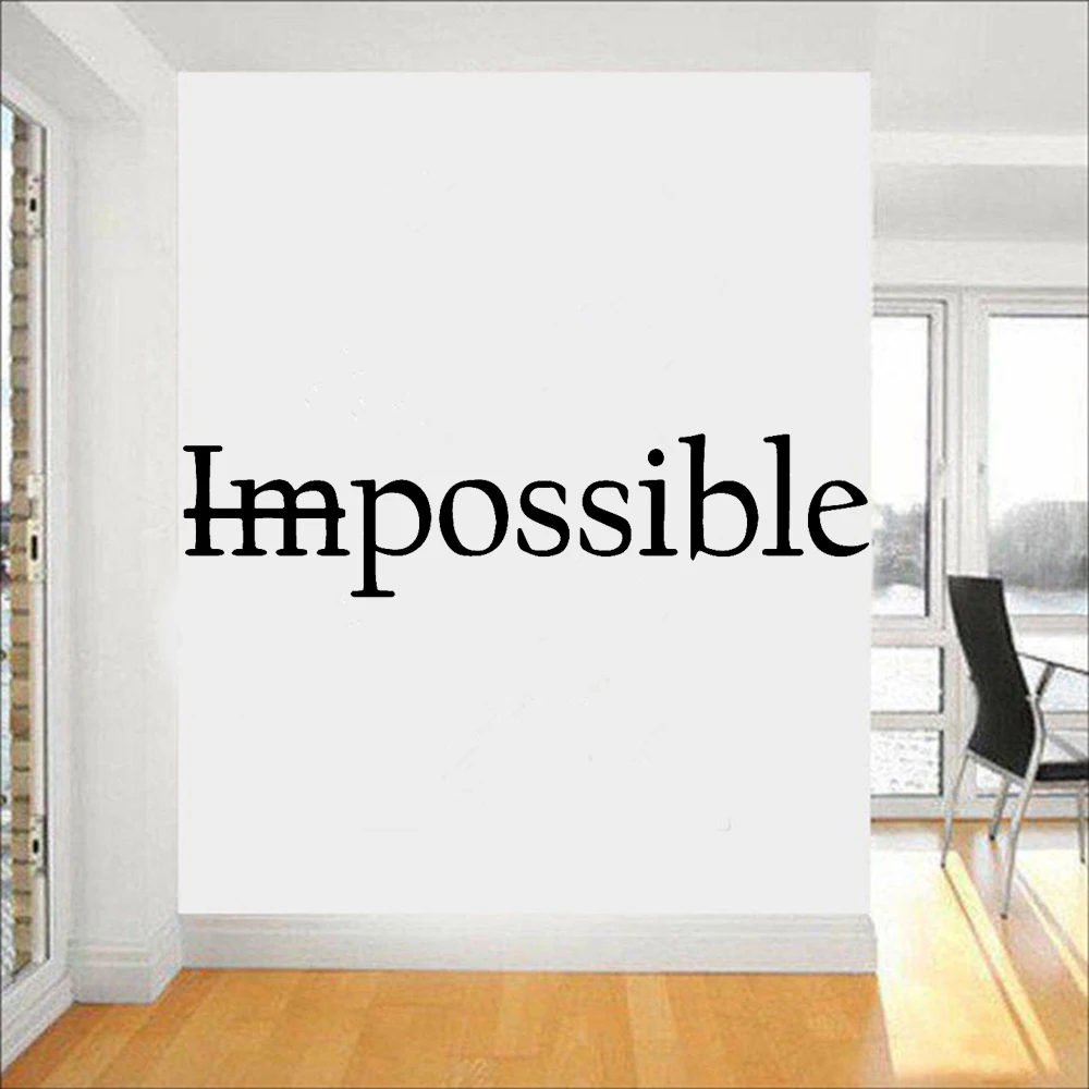 Настенные Стикеры вдохновляющие цитаты виниловый декор фоны для зала компании