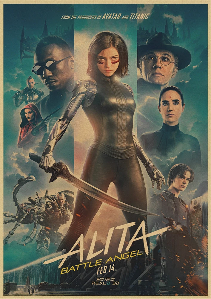 2019 постер для игры в кино Алита боевой Ангел картины на стену печать гостиной