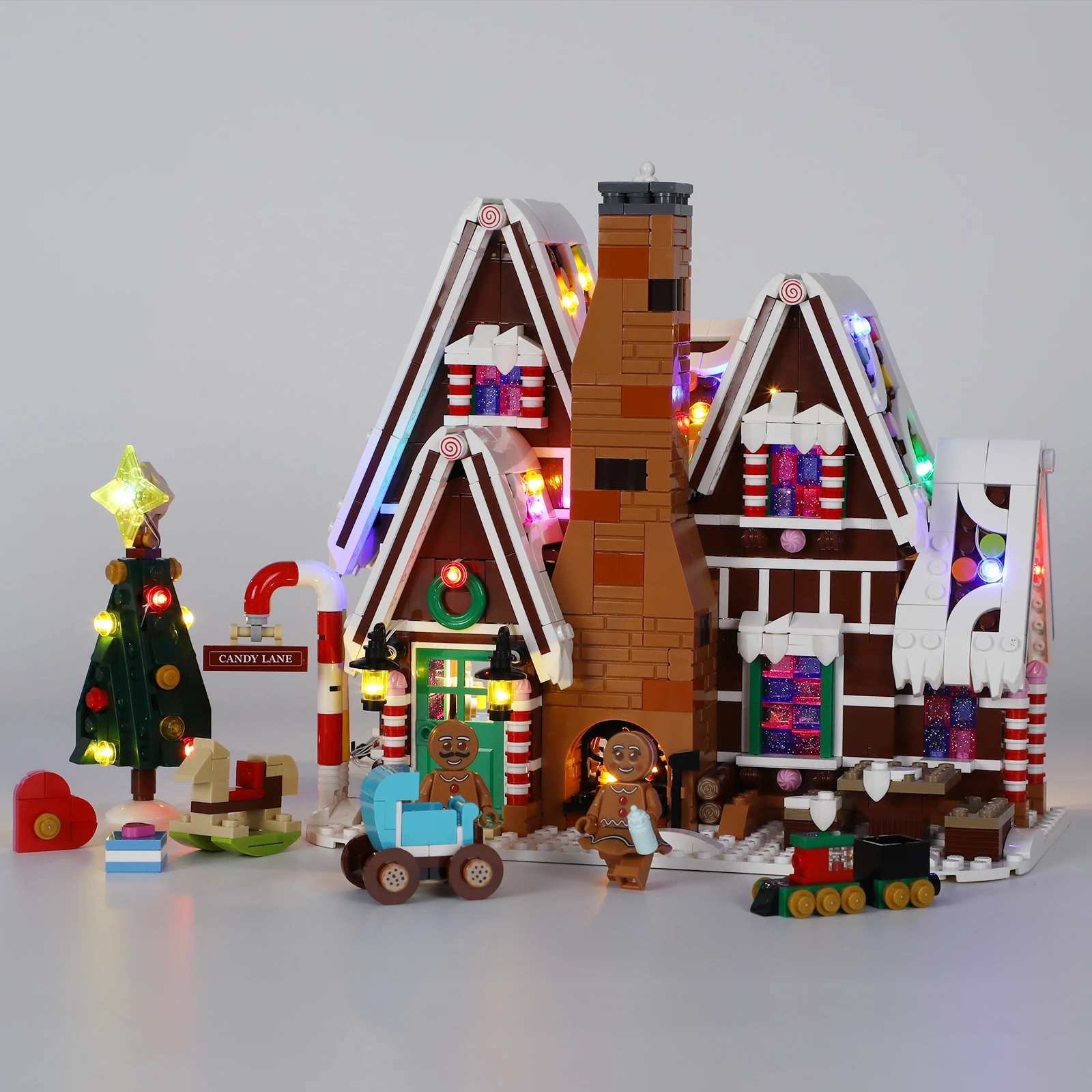 

SuSenGo LED Light Kit For 10267 Gingerbread House Christmas Village Scene, Remote Control Version(Model Not Included)