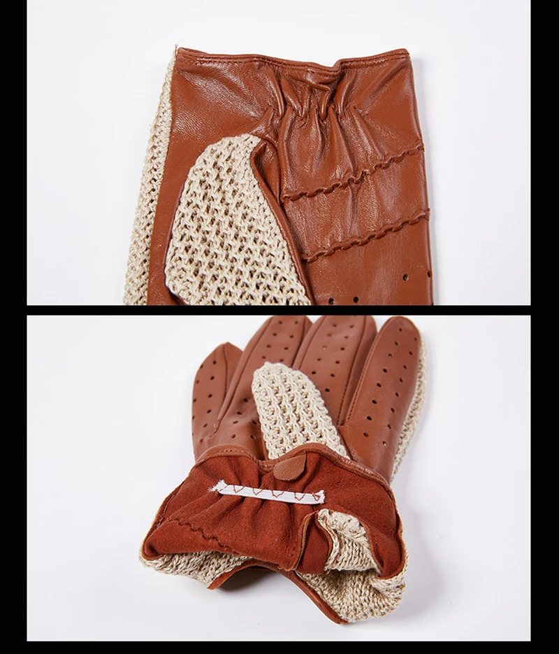 

unique design men high quality genuine leather outdoor full fingers motorcycle gloves 1214-22