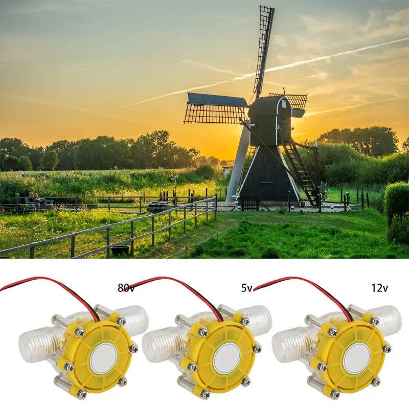 Водяной насос 5 В/12 В/80 в 10 Вт миниатюрный гидрогенератор поток турбины