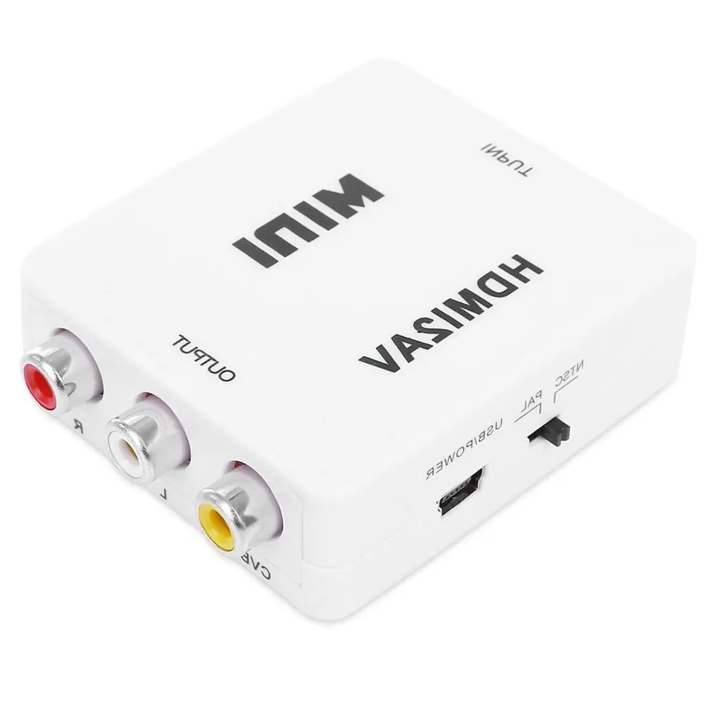 HDMI к RCA конвертер К AV адаптер Smart tv Box для ноутбука 1080P 720P 480P NTSC/PAL HDMI2AV |