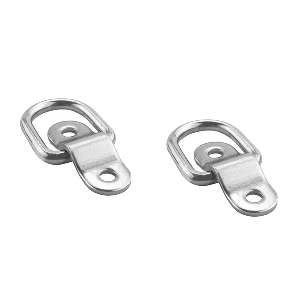 

1X Lashing Ring & Staple Cleat Tie Down Trailers Vans Truck Horsebox Boat Rope Truck Container Carriage Pull Ring D-ring