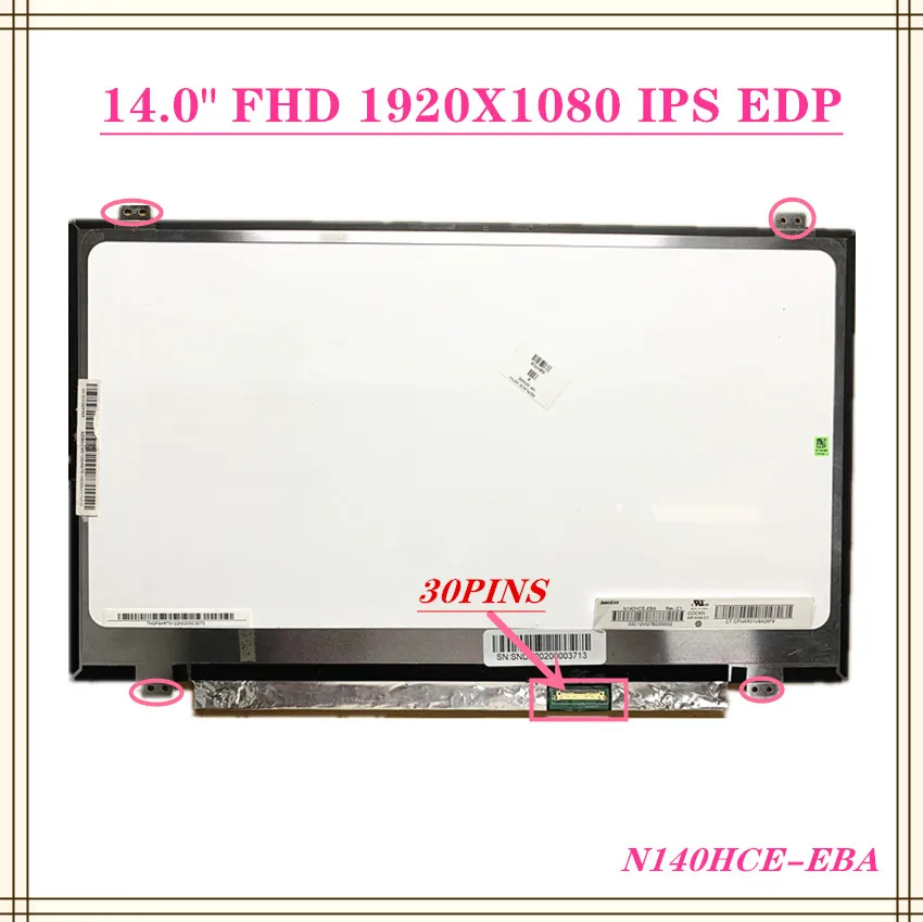 

Free shipping B140HTN01.E B140HTN01.2 B140HTN01.1 B140HTN01 N140HGE-EAA N140HGE-EBA EA1 HB140FH1-401 Laptop LCD Screen 30pin