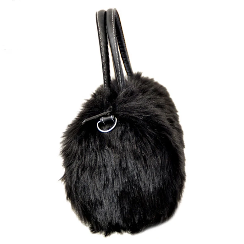 2019 Новая женская простая элегантная плюшевая сумка пушистая мягкая