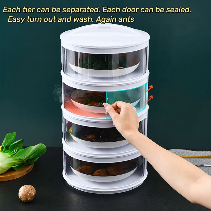 

Transparent Stackable Food Insulation Cover Dustproof For Home Kitchen Refrigerator Kitchen Accessories Utensilios De Cocina