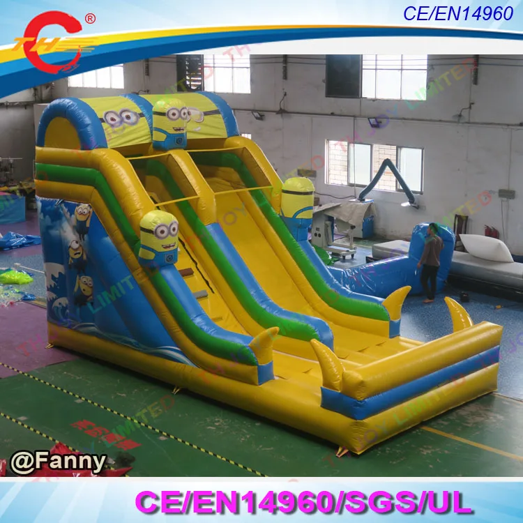 Бесплатная доставка новый дизайн надувная горка с миньонами детский надувной