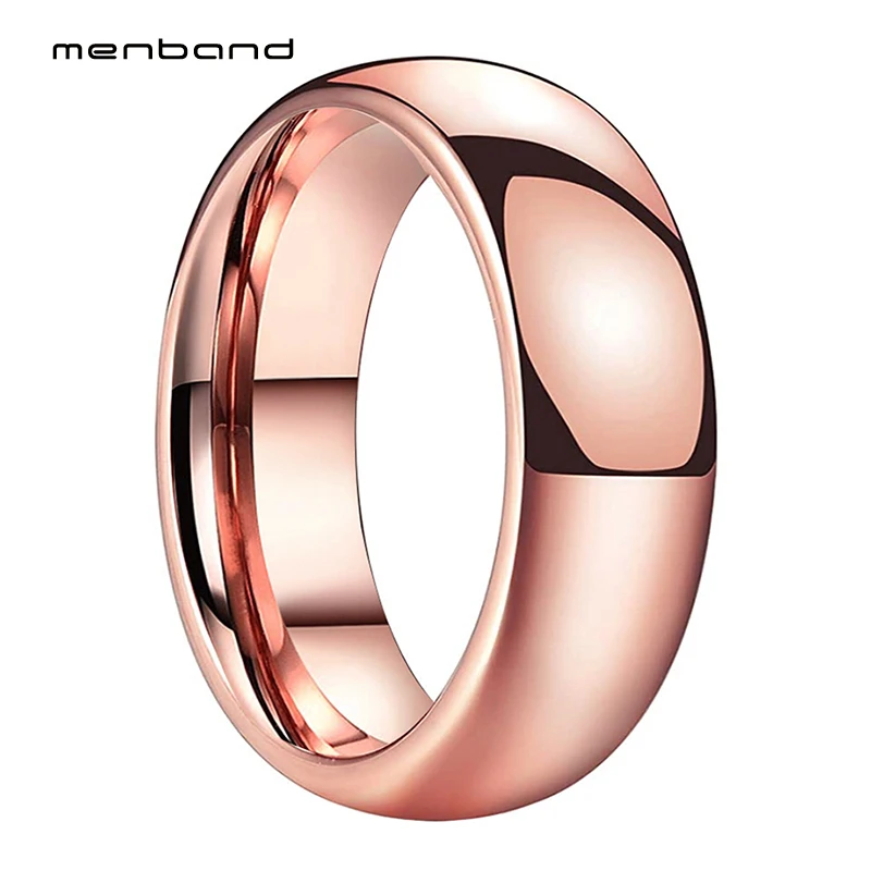 Кольца из карбида вольфрама цвета розового золота для мужчин и женщин
