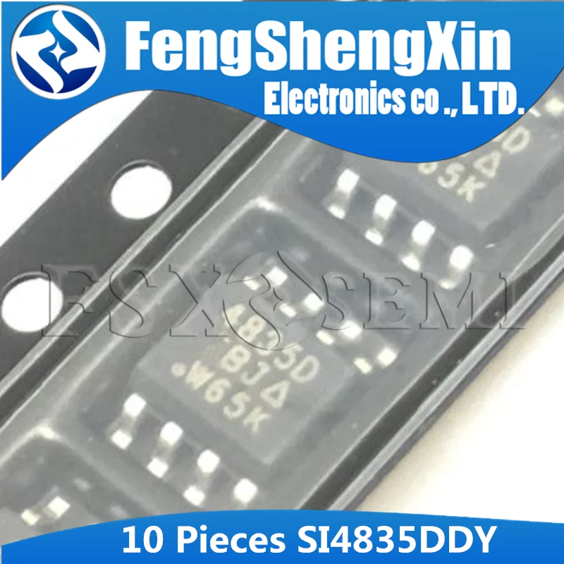 10 шт. SI4835DDY SOP8 4835D SOP 8 SI4835D SI4835 p канальный 30 в (D S) MOSFET|Интегральные схемы| |
