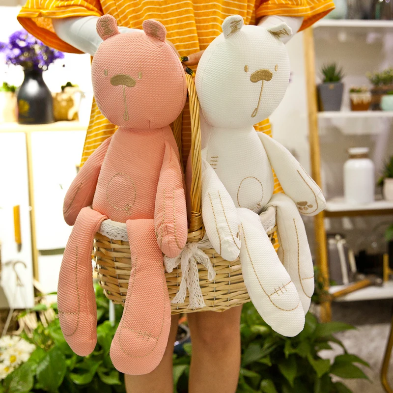 

Детская шерстяная игрушка, кролик из мультфильма, шерстяная кукла, Детская Успокаивающая кукла, для детей 0-24 месяцев