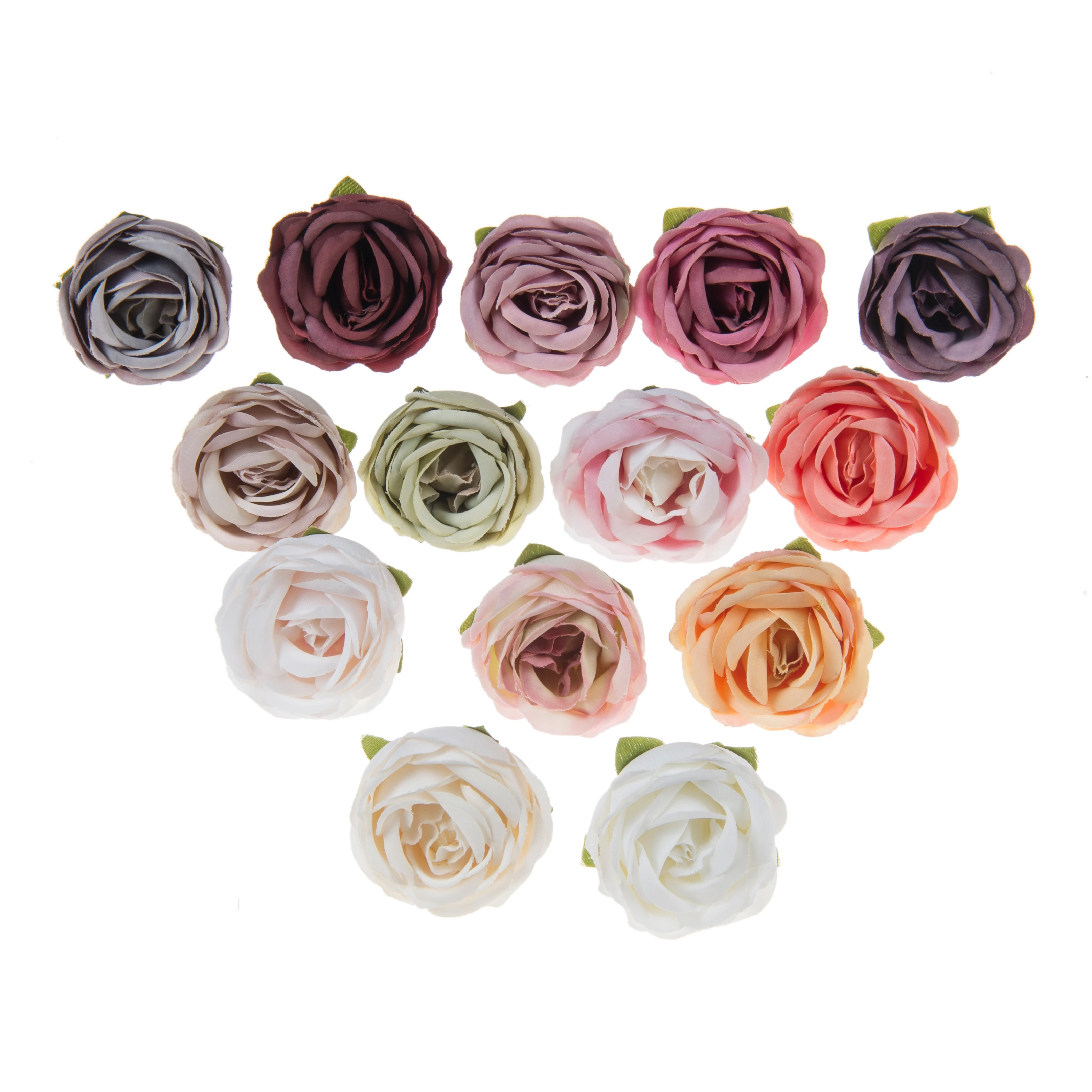 100Pcs Silk Tea Roses Head Wall Wedding Decorative Bridal Accessories Clearance Christmas Decoration for Home Artificial Flowers