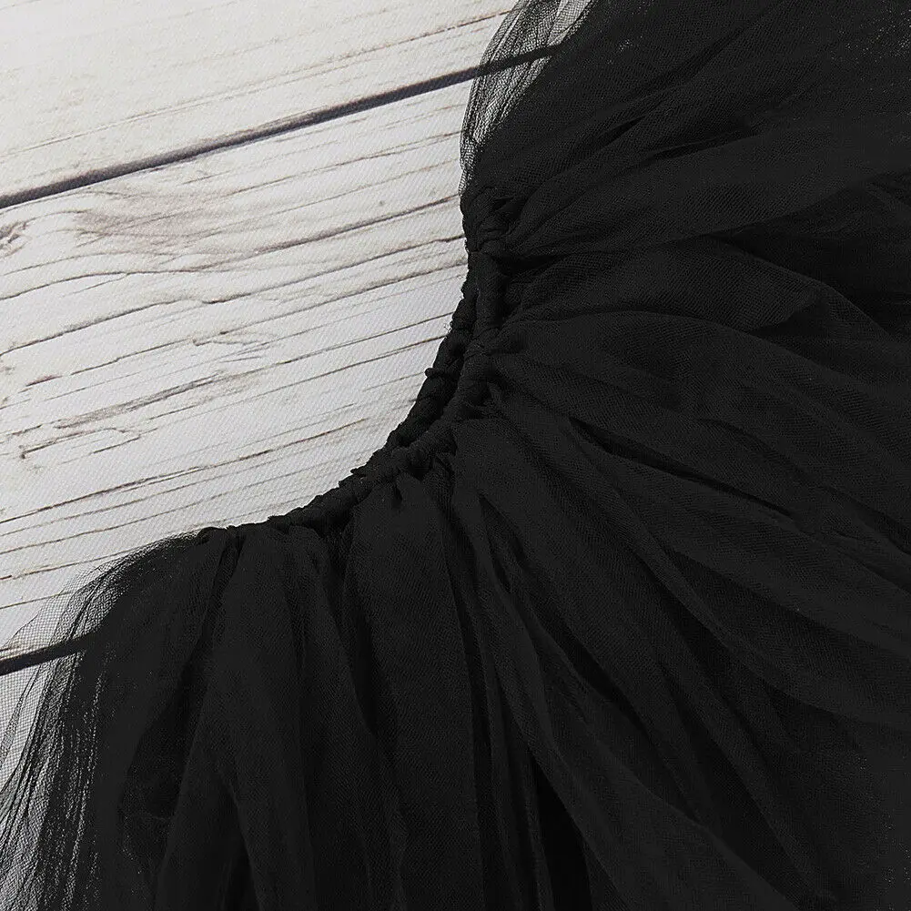 Black Cute Newborn Baby Girls Clothes Set Cartoon Lace Bodysuit+Ball Gown Skirt 2Pcs Outfits Kids First Halloween Print Costumes | Детская