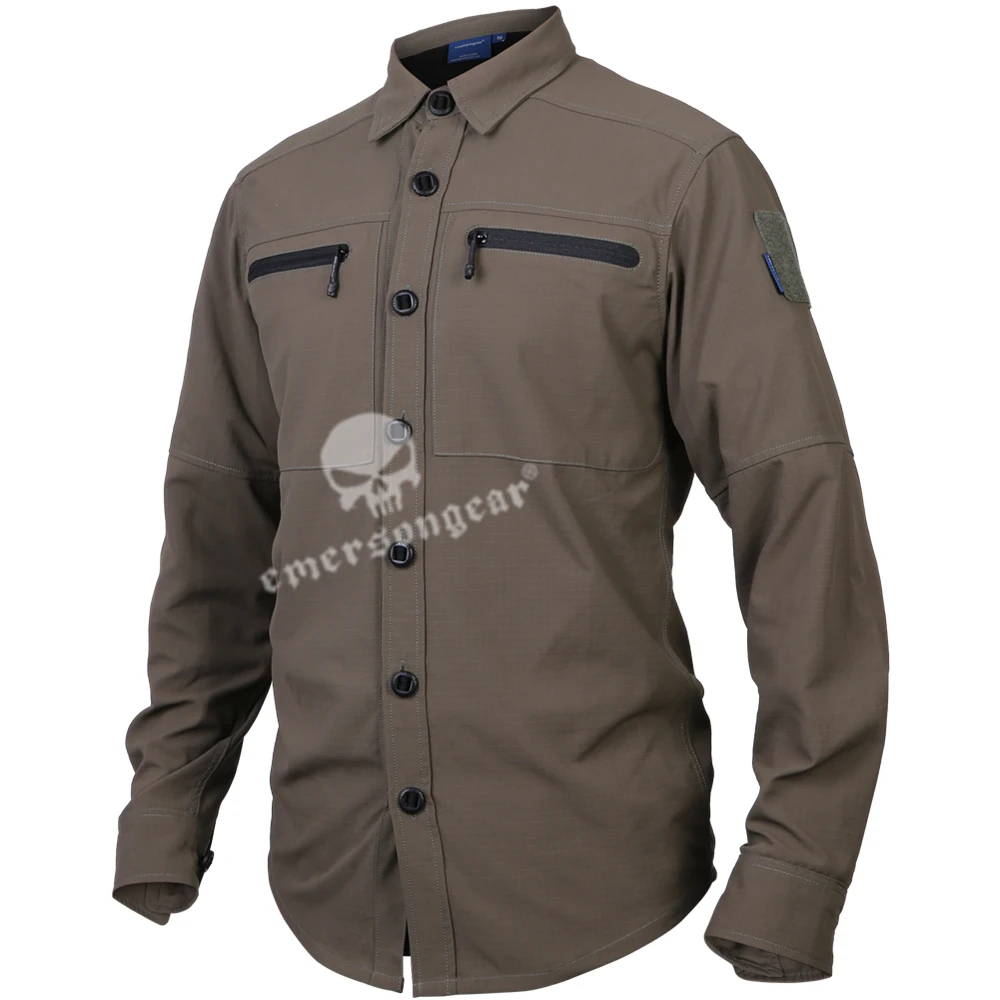 Emersongear Мужская рубашка с синей этикеткой Защитная тактическая растягивающаяся