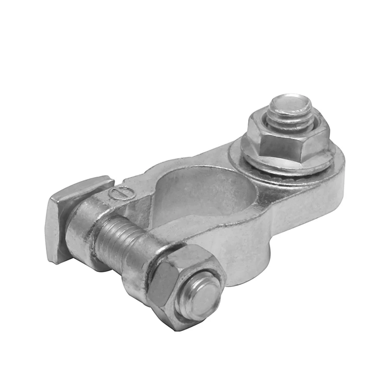 

2Pcs Positive & Negative Cargo Type Zinc Coat Battery Terminals Clamp Connectors