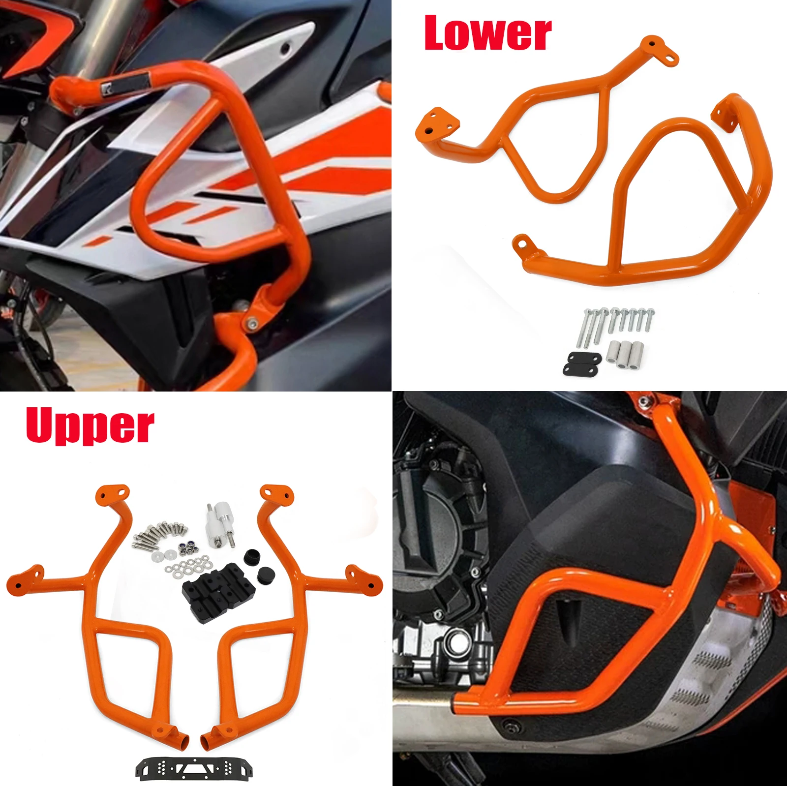 

For 790 ADV Adventure R 790 R 890R ADV 2019-2023 Motorcycle Highway Engine Guard Crash Bars Bumper Protector Fairing Accessories