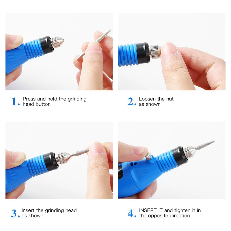 Аппарат для маникюра и педикюра DIOZO электрическая мини дрель