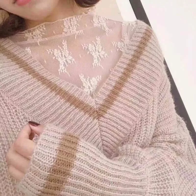 Пикантные сетчатые Топы harajuku Прозрачная Футболка открытая Прозрачная майка с длинным рукавом в горошек сетчатые Топы Клубная звезда с сердцем