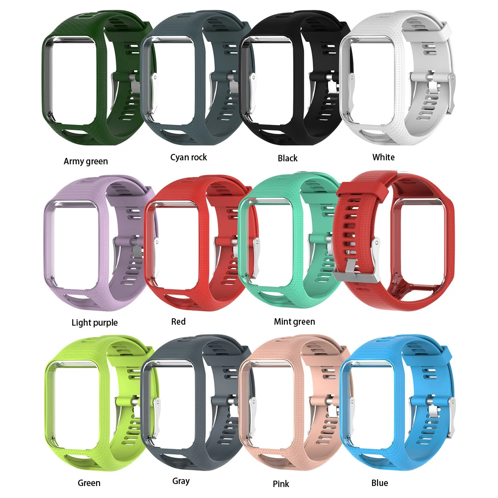 Сменный силиконовый ремешок на запястье для TomTom Runner 2 3 Spark Adventurer Golfer кардио GPS