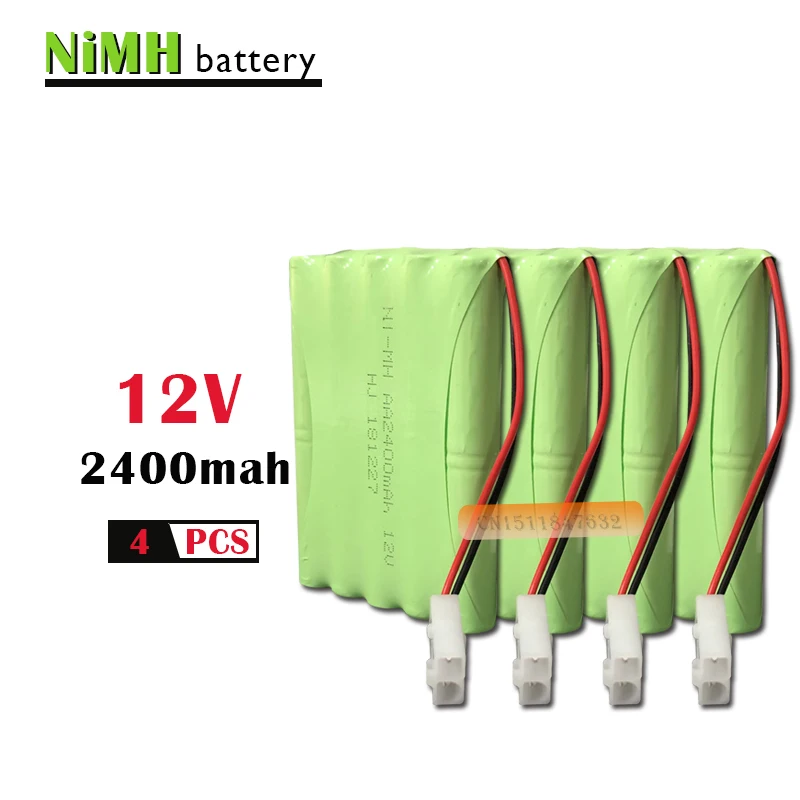 Никель-металлогидридная батарея 12 В 2400 мАч 4 шт. никель-металлогидридная